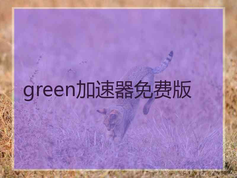 green加速器免费版