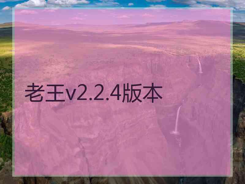 老王v2.2.4版本